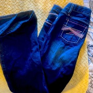 Cruel girl 16R. Elastic waist. Dark denim.